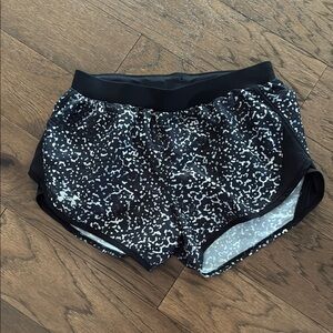 Under Armour Black and White Athletic Shorts